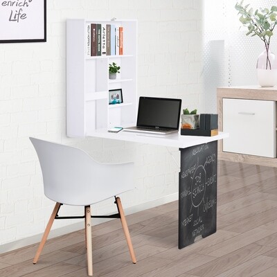 Wandtisch Klappbarer Küchentisch Wandklapptisch  Schreibtisch Computertisch Tafel MDF Weiss