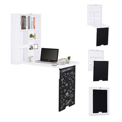 Wandtisch Klappbarer Küchentisch Wandklapptisch Schreibtisch Computertisch Tafel MDF Weiss