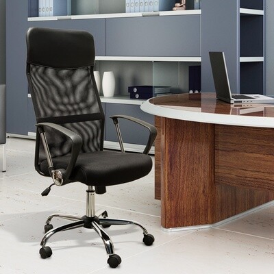 Bürostuhl Drehstuhl Sitzhöhe 46–54 cm Schwarz