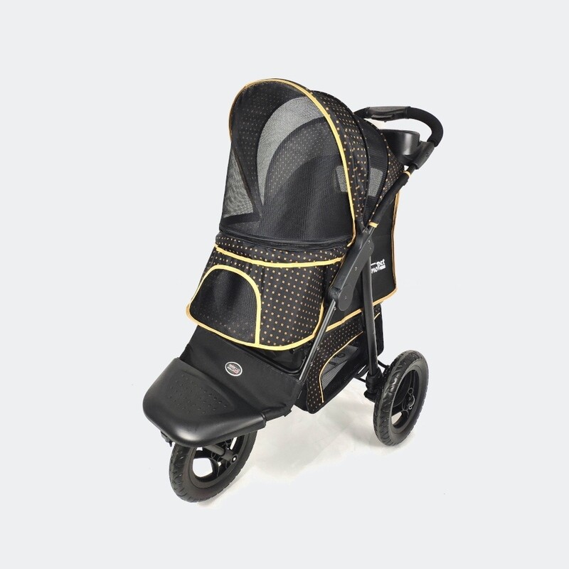 Innopet Hundebuggy Hundewagen Pet Stroller Adventure schwarz/gold