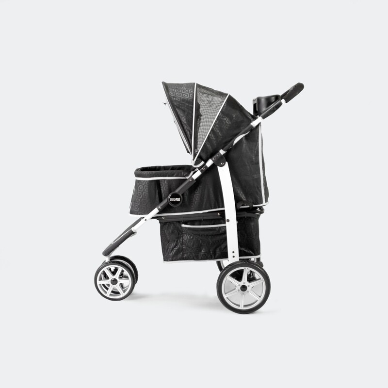 Innopet Hundebuggy Hundewagen Pet Stroller Monaco Black, inkl Regenschutz