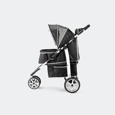 Innopet Hundebuggy Hundewagen Pet Stroller Monaco Black, inkl Regenschutz