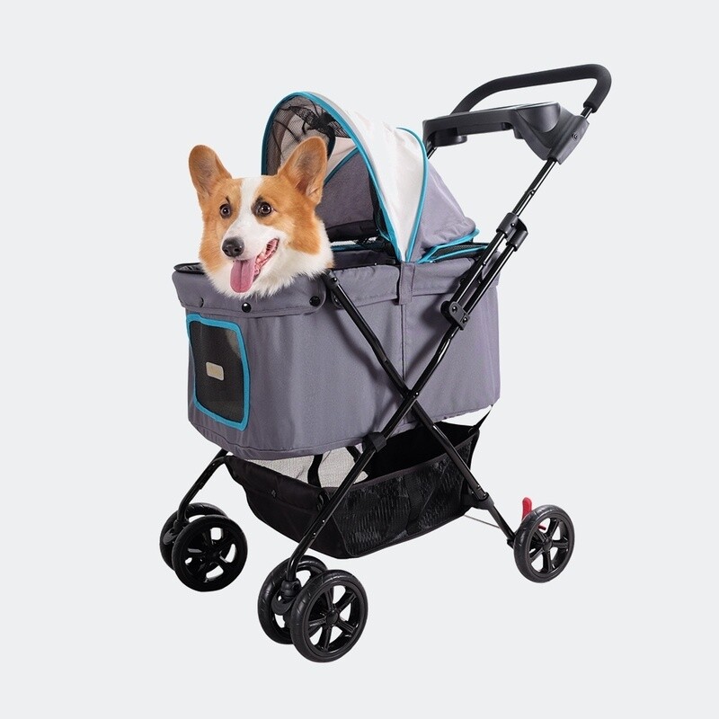 Ibiyaya Hundebuggy Pet Stroller  "Easy Strolling" -Grau