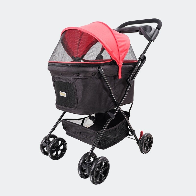 Ibiyaya Hundebuggy Pet Stroller Hundewagen &quot;Easy Strolling&quot; - Rot