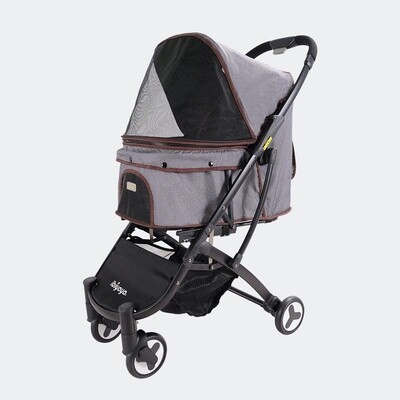 Ibiyaya Hundebuggy Pet Stroller Speedy Fold Denim Grau