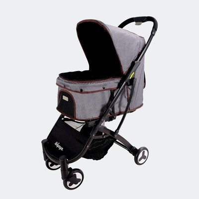 Ibiyaya Hundebuggy Pet Stroller Speedy Fold Denim Grau