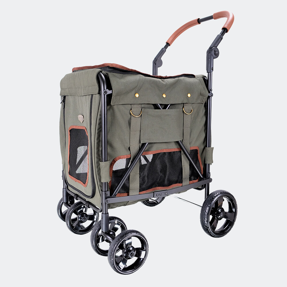 Ibiyaya Hundebuggy Hundewagen &quot;Gentle Giant Pet Wagon&quot; Army Green