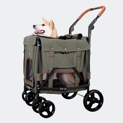 Ibiyaya Hundebuggy Hundewagen "Gentle Giant Pet Wagon" Army Green