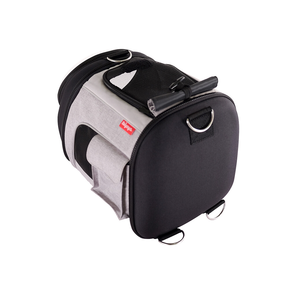 Ibiyaya Hundereisetasche, Explorer Airline Transparent Pet Carrier Gray