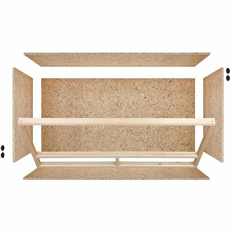 Repiterra Holz Terrarium Mit Seitenbelüftung 80x40x40cm -