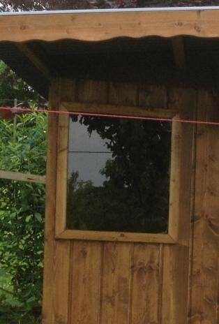 SAUERLAND Fenster im Holzelement, für Hundezwinger oder Holz-Einzelelemente