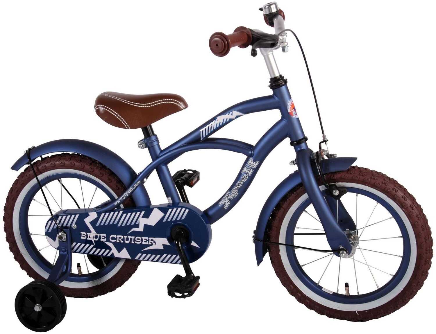 KinderFahrrad Velo Yipeeh Blue Cruiser 14 Zoll 23,5 cm