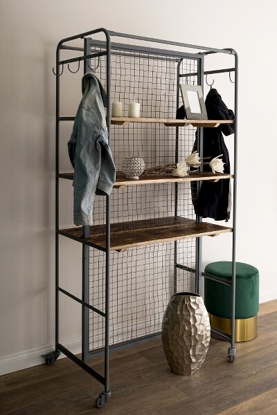 garderobe regal metall