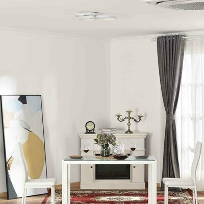 LED Deckenleuchte moderne Dreikreis Metallfuss Esszimmer