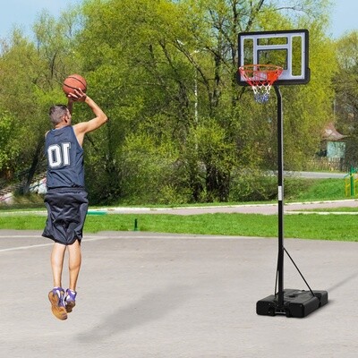 Mobiler Basketballständer Basketballkorb höhenverstellbar 250-350cm Stahl