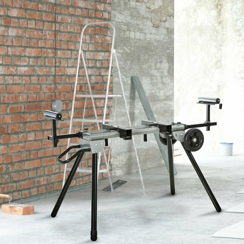 Arbeitstisch für Kapp- und Gehrungssägen Kappsäge Stahl 123,5-245 cm