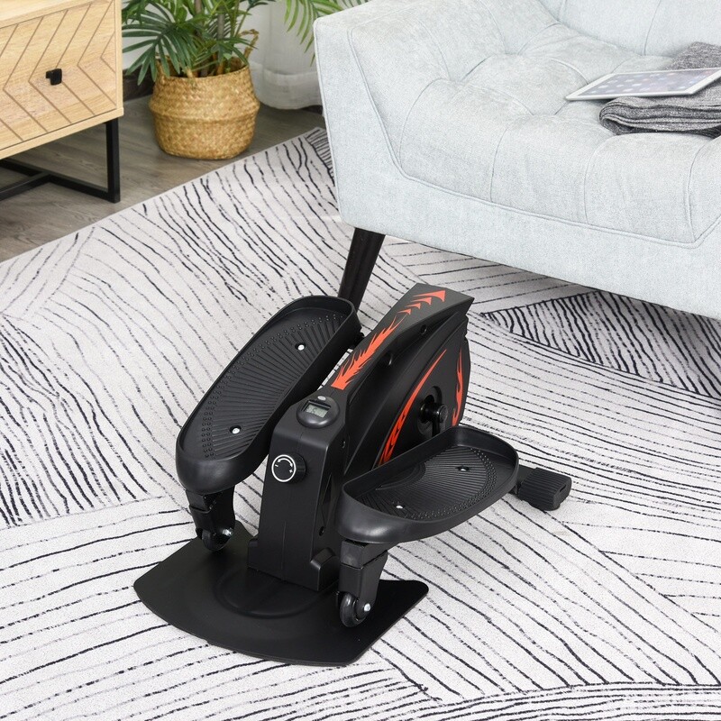 Mini Stepper Heimtrainer LCD-Monitor Stufenlos Einstellbarer Widerstand Stahl