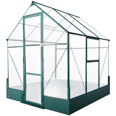 Gewächshaus für den Garten Treibhaus Tomatenhaus Frühbeet 190x190x220cm