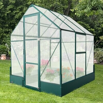 Gewächshaus für den Garten Treibhaus Tomatenhaus Frühbeet 190x190x220cm