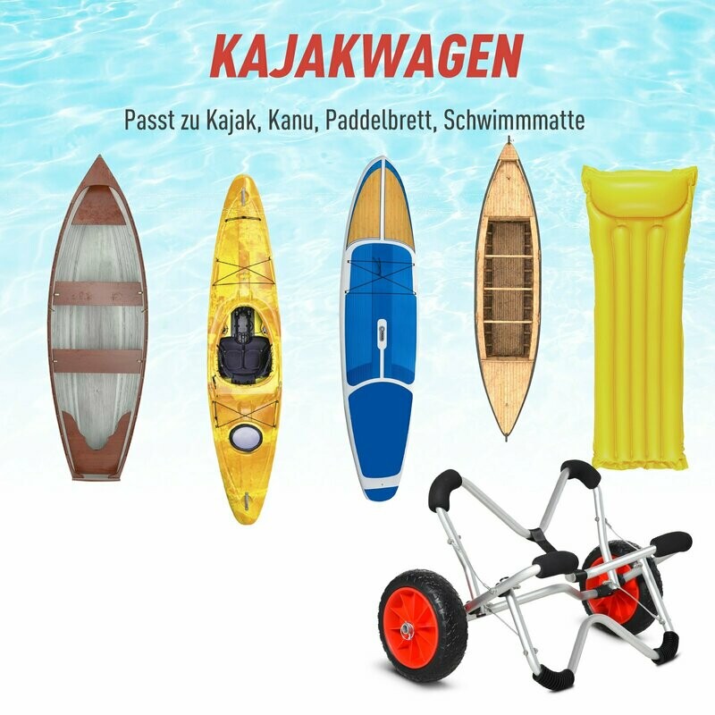 Kajakwagen Alu Bootswagen