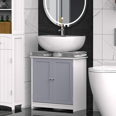 Waschbeckenunterschrank Badezimmerschrank grau