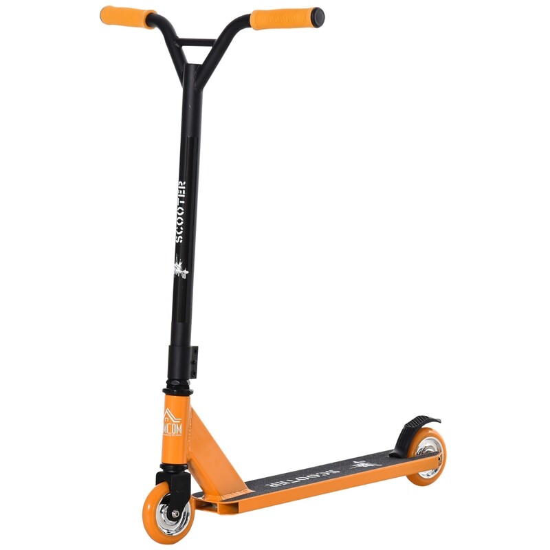 Stunt Scooter Kick Roller Aluminium Orange