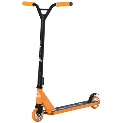Stunt Scooter Kick Roller Aluminium Orange