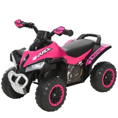 Kinder Rutschauto Quad Tretauto Kinderfahrzeug Licht Musik Rosa