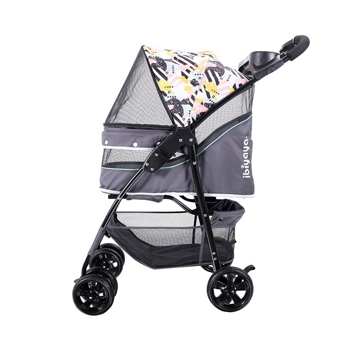 Ibiyaya Hundebuggy Pet Stroller Modell "Cloud 9", Mint Grün/Grau