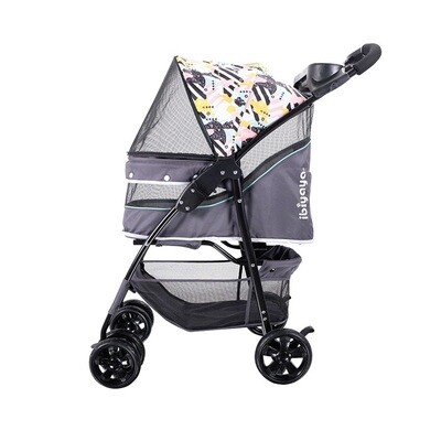 Ibiyaya Hundebuggy Pet Stroller Modell "Cloud 9", Mint Grün/Grau