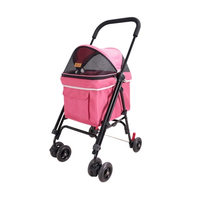 Ibiyaya Hundebuggy Pet Stroller Modell &quot;Astro Go Lite&quot;, Rose-Pink