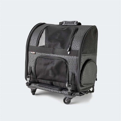 Innopet Hundetasche Trolley Rucksack Carrier Modell "Black Geometric"
