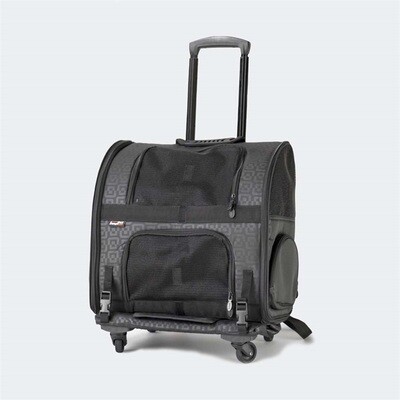 Innopet Hundetasche Trolley Rucksack Carrier Modell "Black Geometric"