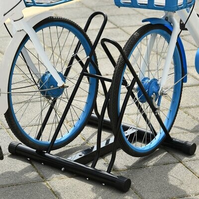 2er Universal Fahrradständer Montageständer Velo-Ständer Metall Schwarz