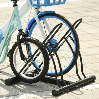 2er Universal Fahrradständer Montageständer Velo-Ständer Metall Schwarz