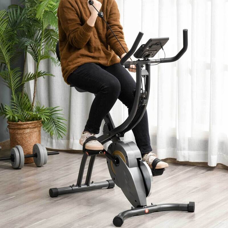 Heimtrainer 2-in-1 Fahrradtrainer Trimmrad