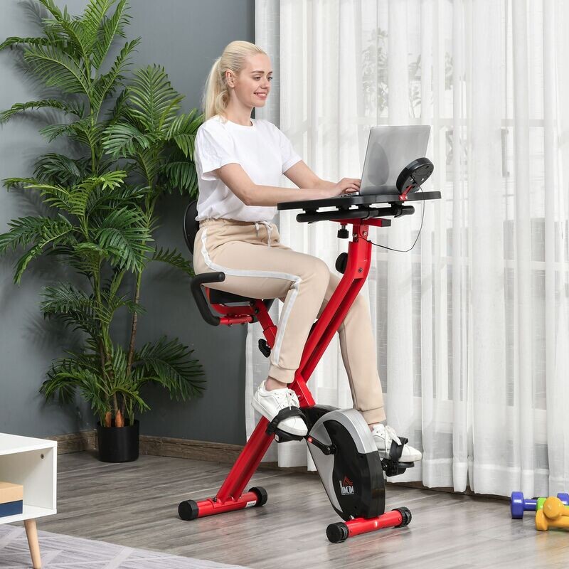 Heimtrainer Fahrradtrainer 1,5 kg Schwungrad Trimmrad mit 8 stufig einstellbarem Magnetwiderstand