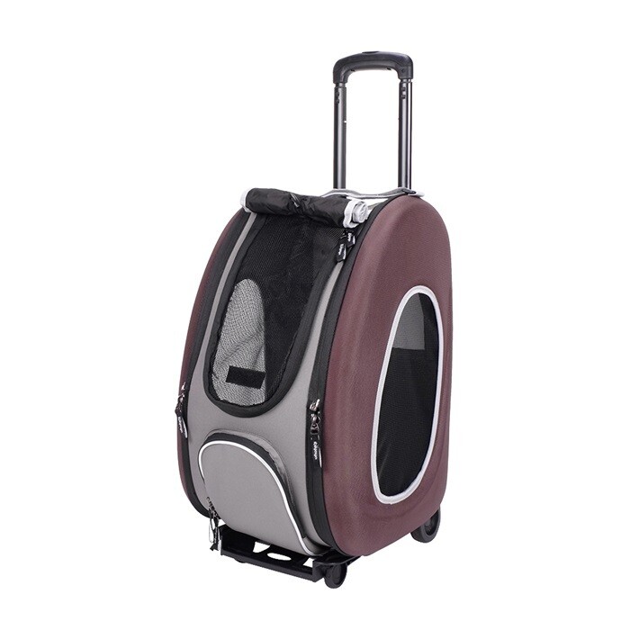 Ibiyaya Hunde- Trolley Hundetasche 4in1, Chocolate