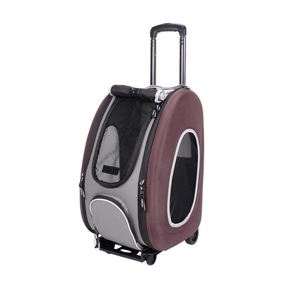Ibiyaya Hunde- Trolley Hundetasche 4in1, Chocolate