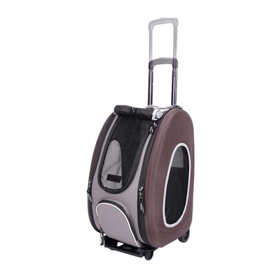 Ibiyaya Hunde- Trolley Hundetasche 4in1, Chocolate