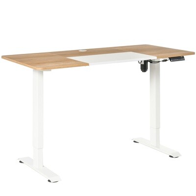 Elektrischer Schreibtisch Natur Weiss 140c m x 70 cm x 116 cm