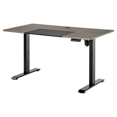 Elektrischer Schreibtisch Natur Schwarz 140 cm x 70 cm x 116 cm