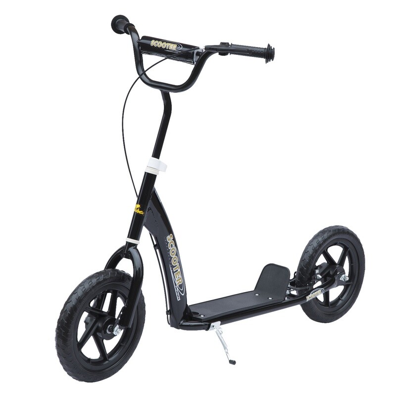 Kinderroller mit Hinterbremse Kickscooter 12 Zoll