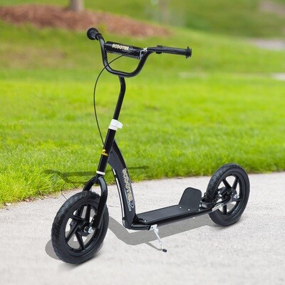 Kinderroller mit Hinterbremse Kickscooter 12 Zoll