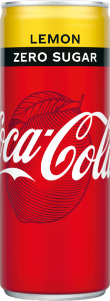 Coca Cola Lemon Zero Sugar (12 x 0,25 Liter Dosen NL) = 3 Liter