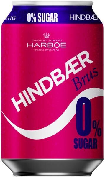 Harboe Hindbaer Brus 0% (24 x 0,33 Liter Dosen DK) = 7,92 Liter