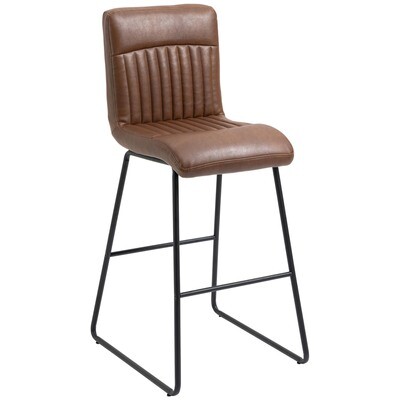 Barhocker Barstuhl mit Rückenlehne braun