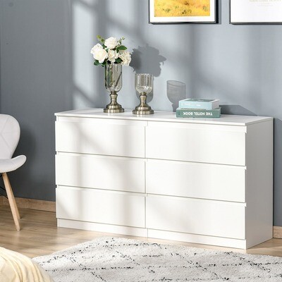 Kommode Beistellschrank Sideboard weiss