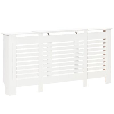verstellbare Heizkörperverkleidung 140 cm - 202 cm x 19 cm x 82,5 cm