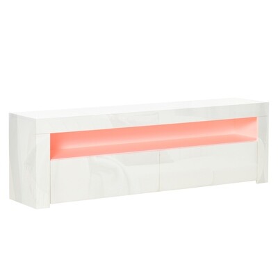 Fernsehtisch TV Lowboard mit LED-Beleuchtung 160 cm x 35 cm x 50 cm
